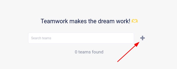 create a team arrow